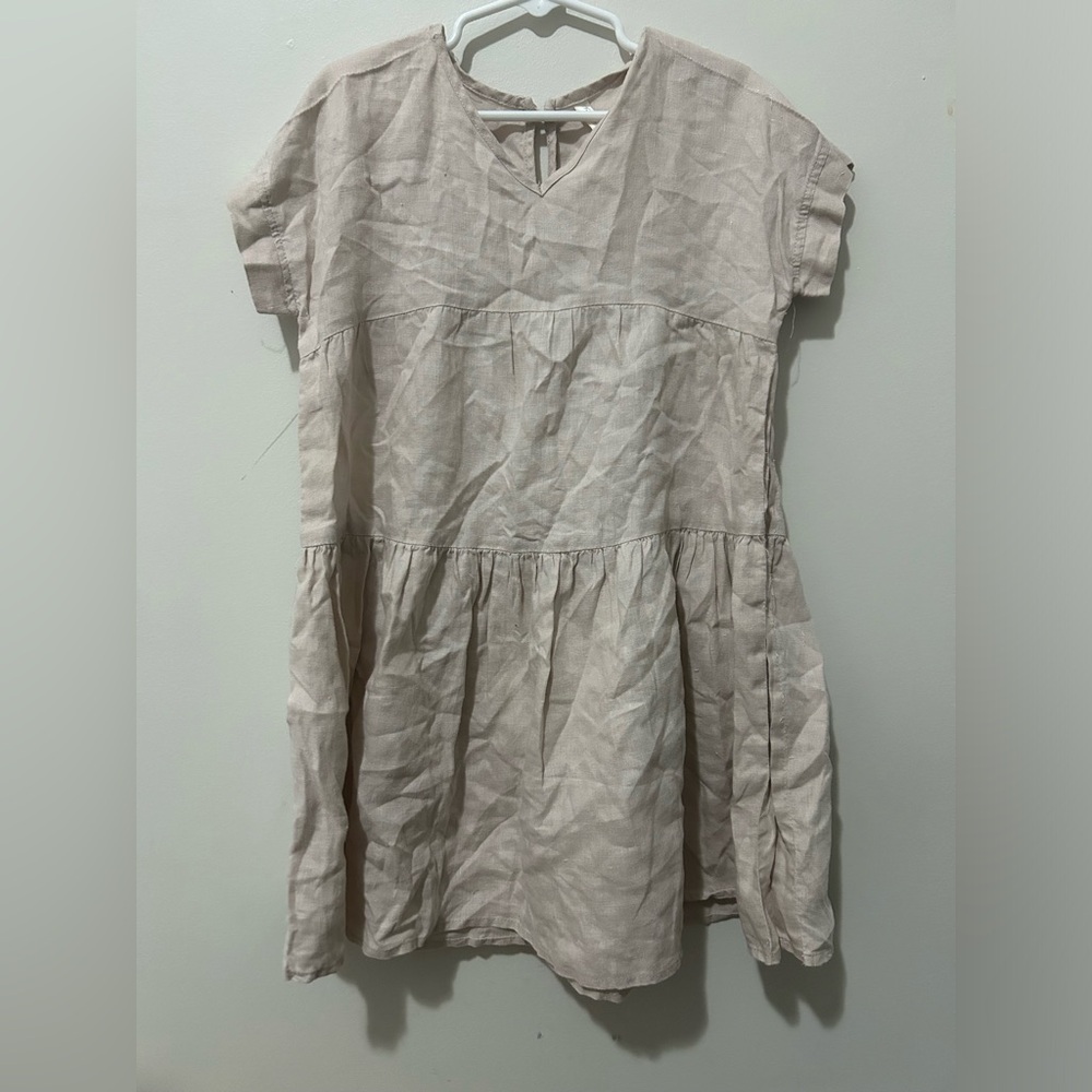 Rylee + Cru Vienna Linen Dress- Lilac